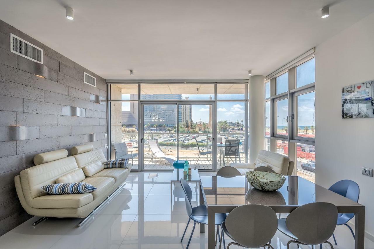 תל אביב Beautiful Sunny 3 Bedrooms In Font Of The Beach מראה חיצוני תמונה