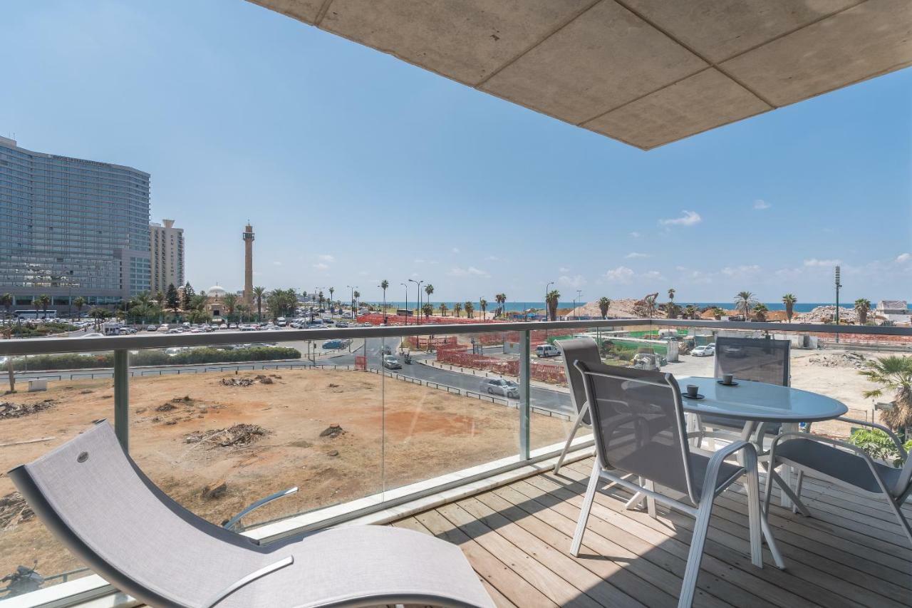 תל אביב Beautiful Sunny 3 Bedrooms In Font Of The Beach מראה חיצוני תמונה